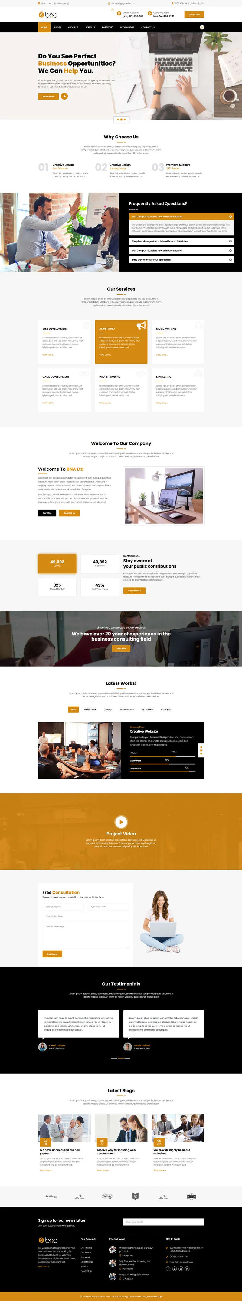通用型互联网公司网站开发html网站模板-8楼资源网