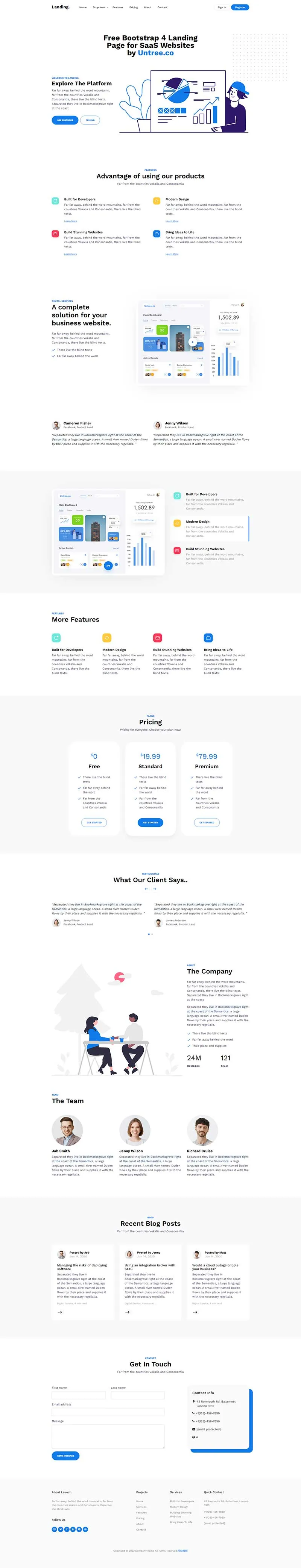 响应式带登录注册表单设计公司html模板-8楼资源网
