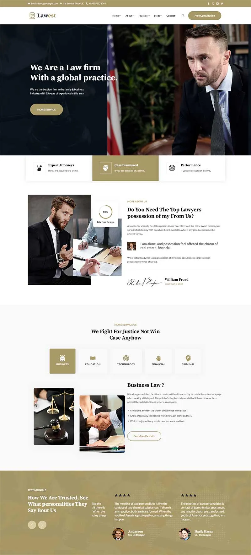响应式律师事务所静态网页模板-8楼资源网
