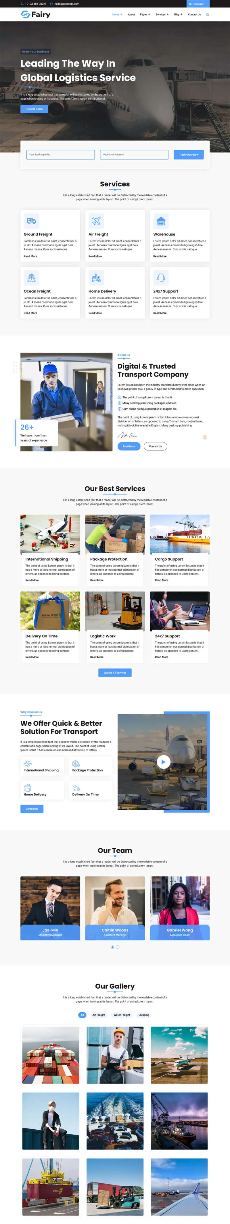 单号查询物流快递行业HTML模板-8楼资源网