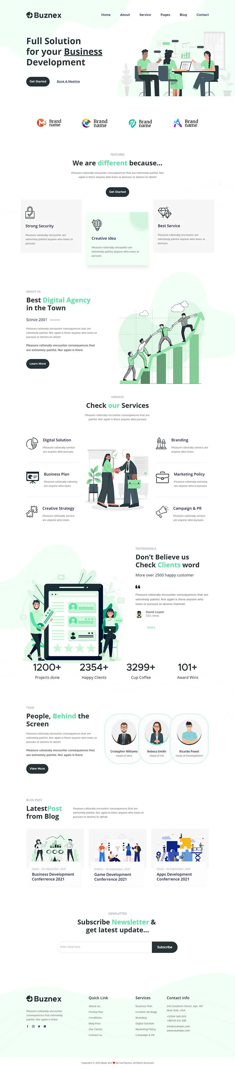 通用型品牌推广策划公司html模板-8楼资源网