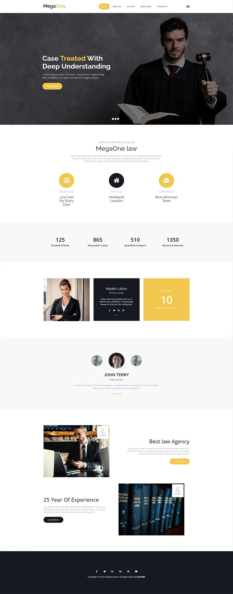 法律咨询服务律师事务所html5网站模板-8楼资源网