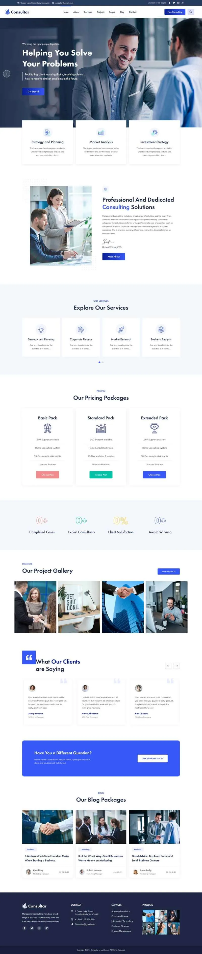 企业咨询商业策划公司html5网站模板-8楼资源网