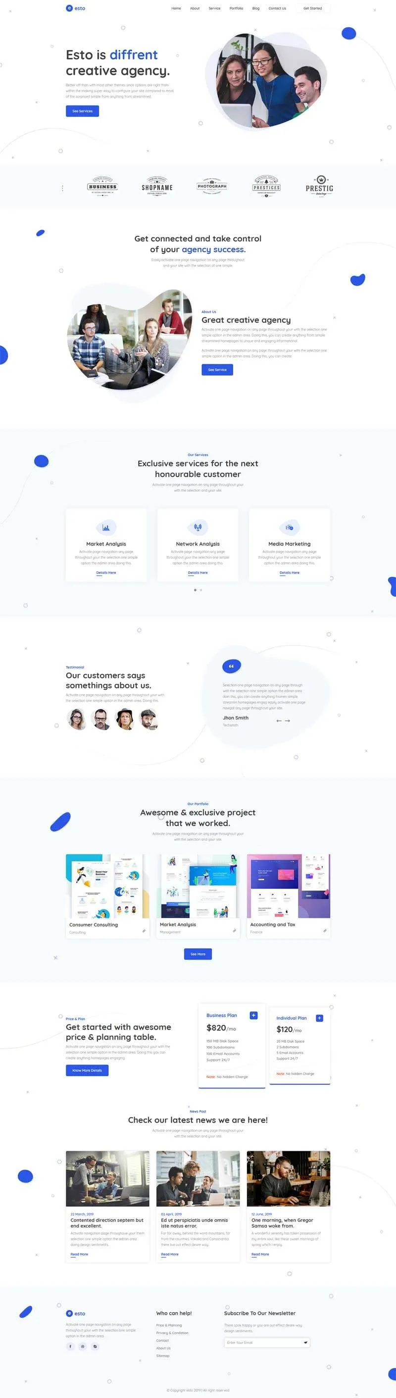 网络推广企业策划公司html网站模板-8楼资源网